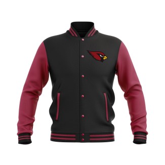 Letterman Arizona Cardinals Wool Body and Leather Sleeves Varsity Jacket - NFL Jacket