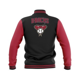 Letterman Arizona Diamondbacks Wool Body and Leather Sleeves Varsity Jacket - MLB Jacket