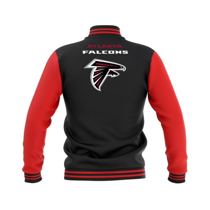 Letterman Atlanta Falcons Wool Body and Leather Sleeves Varsity Jacket - NFL Jacket