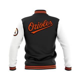 Letterman Baltimore Orioles Wool Body and Leather Sleeves Varsity Jacket - MLB Jacket