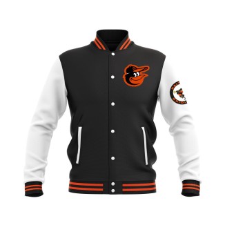 Letterman Baltimore Orioles Wool Body and Leather Sleeves Varsity Jacket - MLB Jacket