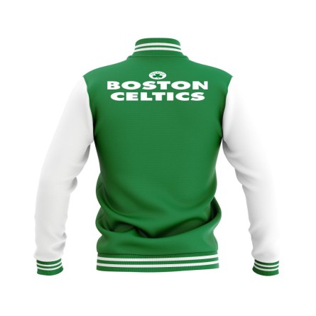 Letterman Boston Celtics Wool Body and Leather Sleeves Varsity Jacket - NBA Jacket