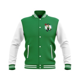 Letterman Boston Celtics Wool Body and Leather Sleeves Varsity Jacket - NBA Jacket