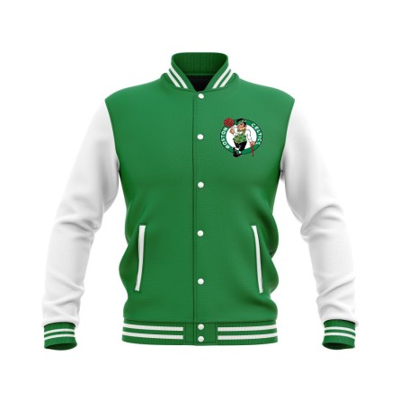 Letterman Boston Celtics Wool Body and Leather Sleeves Varsity Jacket - NBA Jacket