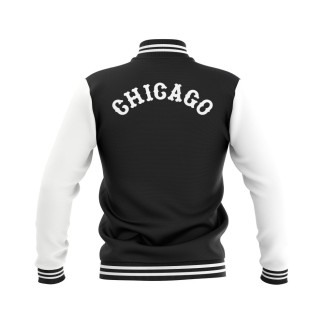 Letterman Chicago White Sox Wool Body and Leather Sleeves Varsity Jacket - MLB Jacket