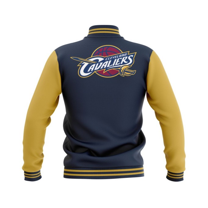 Letterman Cleveland Cavaliers Wool Body and Leather Sleeves Varsity Jacket - NBA Jacket