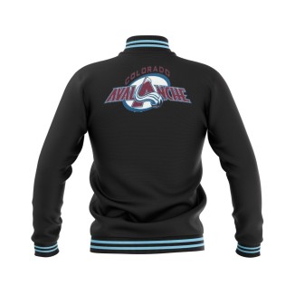 Letterman Colorado Avalanche Wool Body and Leather Sleeves Varsity Jacket - NHL Jacket