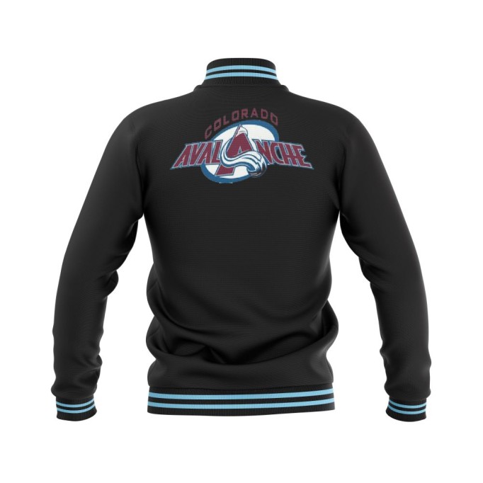 Letterman Colorado Avalanche Wool Body and Leather Sleeves Varsity Jacket - NHL Jacket