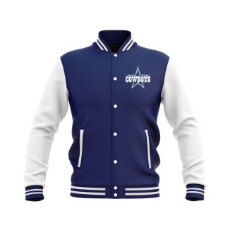 Letterman Dallas Cowboys Wool Body and Leather Sleeves Varsity Jacket - NFL Jacket