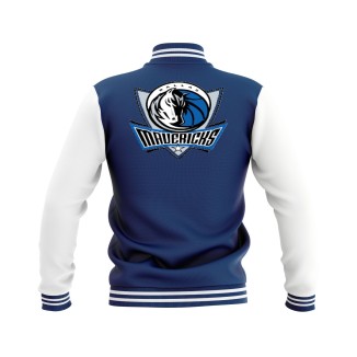 Letterman Dallas Mavericks Wool Body and Leather Sleeves Varsity Jacket - NBA Jacket