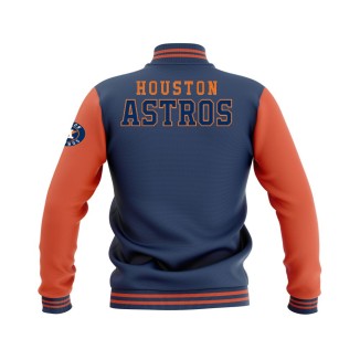 Letterman Houston Astros Wool Body and Leather Sleeves Varsity Jacket - MLB Jacket