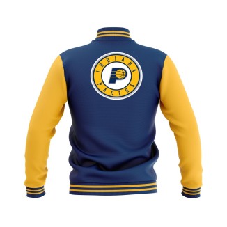 Letterman Indiana Pacers Wool Body and Leather Sleeves Varsity Jacket - NBA Jacket