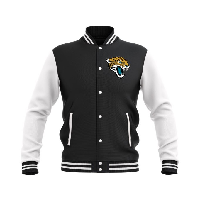 Letterman Jacksonville Jaguars Wool Body and Leather Sleeves Varsity Jacket - NFL Jacket