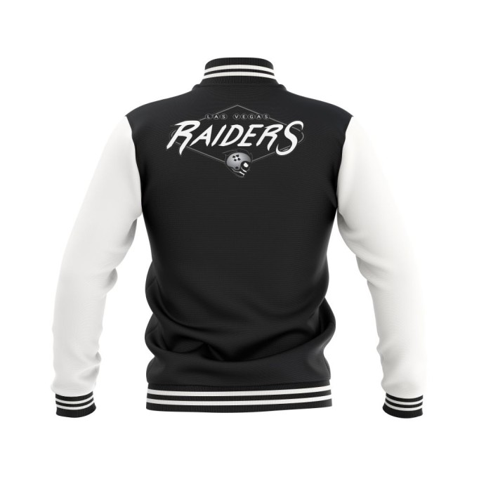 Letterman Las Vegas Raiders Wool Body and Leather Sleeves Varsity Jacket - NFL Jacket