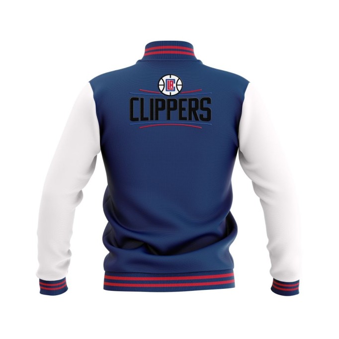 Letterman Los Angeles Clippers Wool Body and Leather Sleeves Varsity Jacket - NBA Jacket