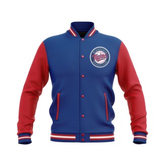 Letterman Minnesota Twins Wool Body and Leather Sleeves Varsity Jacket - MLB Jacket