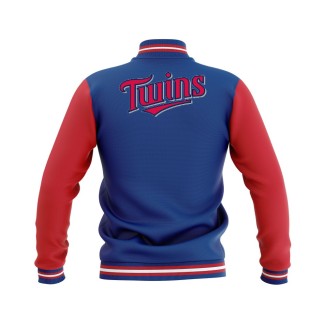 Letterman Minnesota Twins Wool Body and Leather Sleeves Varsity Jacket - MLB Jacket