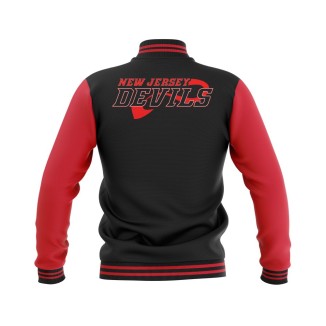 Letterman New Jersey Devils Wool Body and Leather Sleeves Varsity Jacket - NHL Jacket