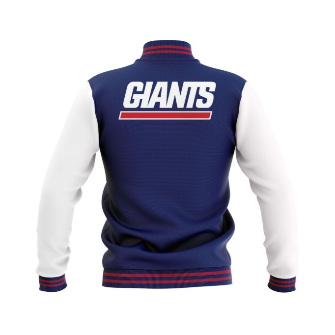 Letterman New York Giants Wool Body and Leather Sleeves Varsity Jacket - NFL Jacket