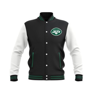 Letterman New York Jets Wool Body and Leather Sleeves Varsity Jacket - NFL Jacket