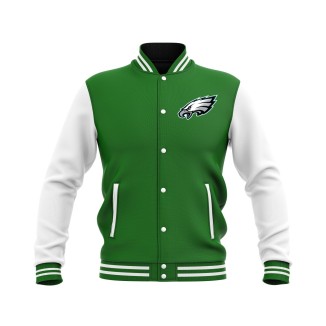 Letterman Philadelphia Eagles Wool Body and Leather Sleeves Varsity Jacket - NFL Jacket