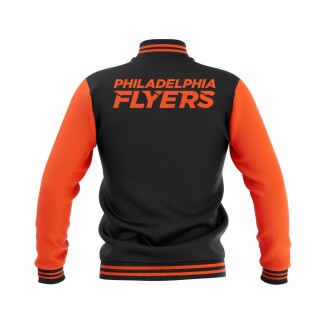 Letterman Philadelphia Flyers Wool Body and Leather Sleeves Varsity Jacket - NHL Jacket