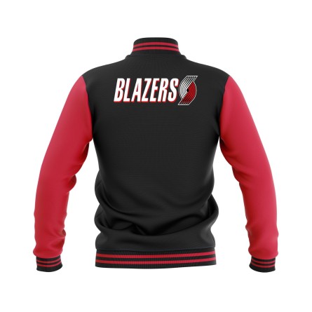 Letterman Portland Trail Blazers Wool Body and Leather Sleeves Varsity Jacket - NBA Jacket