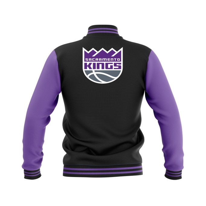 Letterman Sacramento Kings Wool Body and Leather Sleeves Varsity Jacket - NBA Jacket