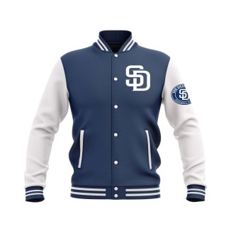 Letterman San Diego Padres Wool Body and Leather Sleeves Varsity Jacket - MLB Jacket