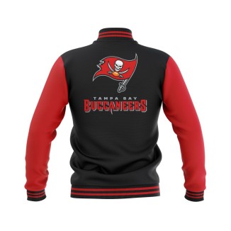 Letterman Tampa Bay Buccaneers Wool Body and Leather Sleeves Varsity Jacket - NFL Jacket