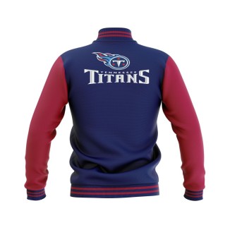 Letterman Tennessee Titans Wool Body and Leather Sleeves Varsity Jacket - NFL Jacket