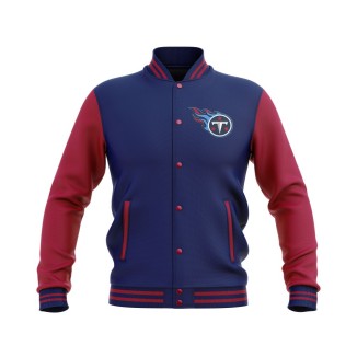 Letterman Tennessee Titans Wool Body and Leather Sleeves Varsity Jacket - NFL Jacket