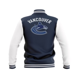 Letterman Vancouver Canucks Wool Body and Leather Sleeves Varsity Jacket - NHL Jacket