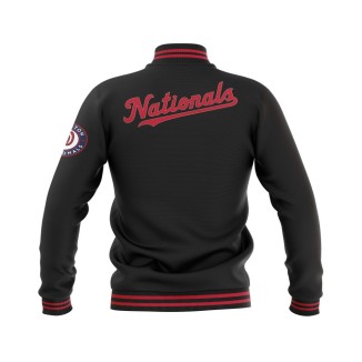 Letterman Washington Nationals Wool Body and Leather Sleeves Varsity Jacket - MLB Jacket