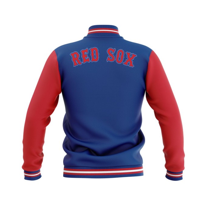 Letterman Boston Red Sox Wool Body and Leather Sleeves Varsity Jacket - MLB Jacket