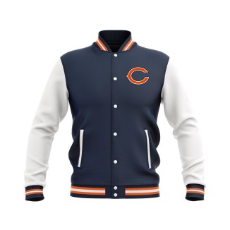 Letterman Chicago Bears Wool Body and Leather Sleeves Varsity Jacket - NFL Jacket