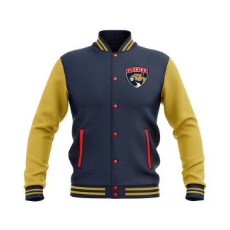 Letterman Florida Panthers Wool Body and Leather Sleeves Varsity Jacket - NHL Jacket