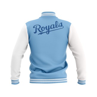 Letterman Kansas City Royals Wool Body and Leather Sleeves Varsity Jacket - MLB Jacket