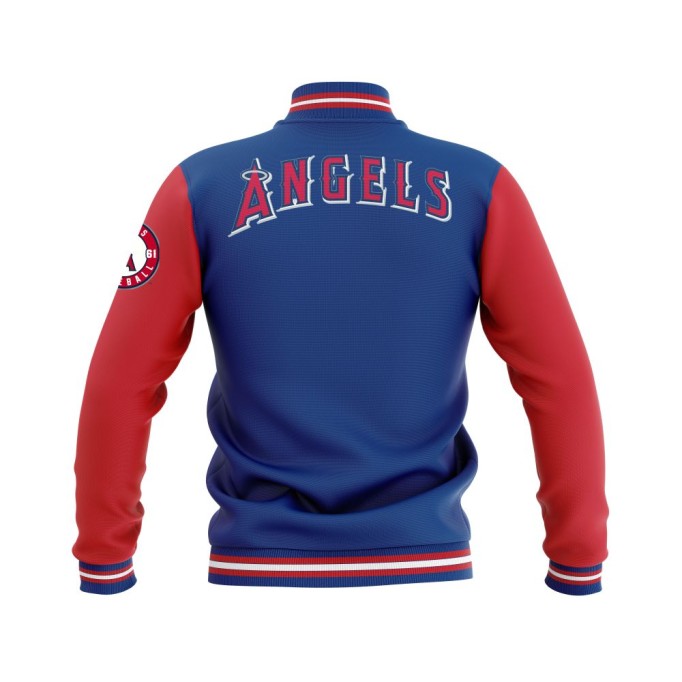 Letterman Los Angeles Angels Wool Body and Leather Sleeves Varsity Jacket - MLB Jacket