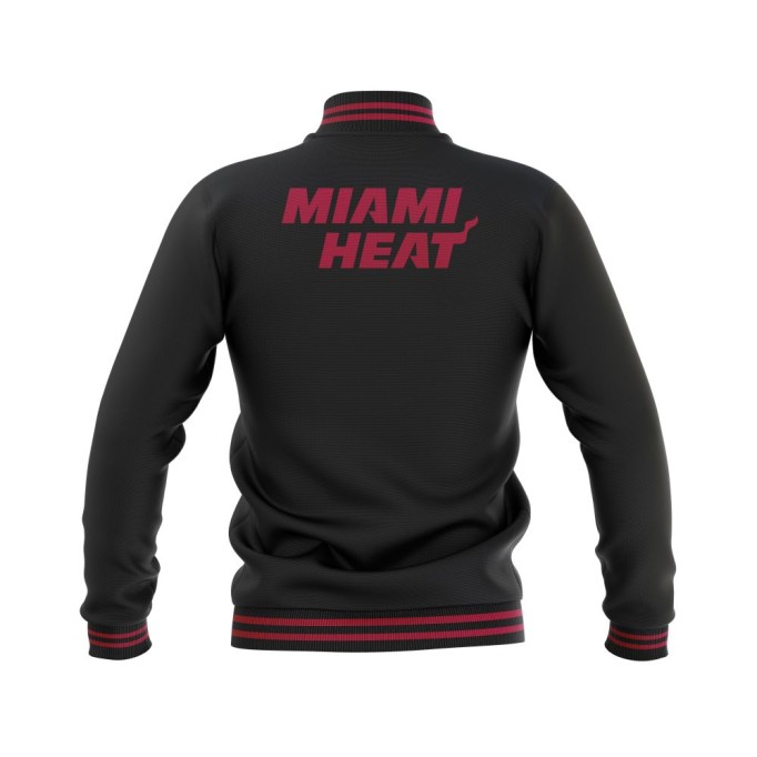 Letterman Miami Heat Wool Body and Leather Sleeves Varsity Jacket - NBA Jacket