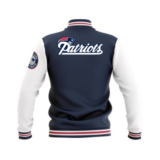 Letterman New England Patriots Wool Body and Leather Sleeves Varsity Jacket - NFL Jacket