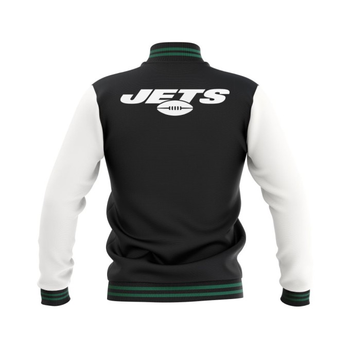 Letterman New York Jets Wool Body and Leather Sleeves Varsity Jacket - NFL Jacket