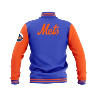 Letterman New York Mets Wool Body and Leather Sleeves Varsity Jacket - MLB Jacket