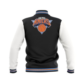 Letterman New York Knicks Wool Body and Leather Sleeves Varsity Jacket - NBA Jacket