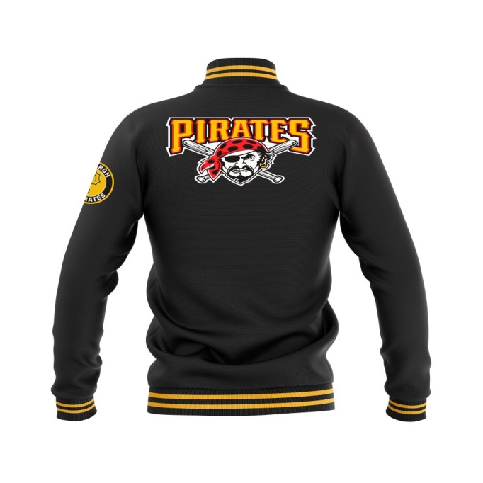 Letterman Pittsburgh Pirates Wool Body and Leather Sleeves Varsity Jacket - MLB Jacket