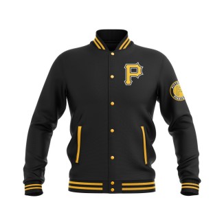 Letterman Pittsburgh Pirates Wool Body and Leather Sleeves Varsity Jacket - MLB Jacket