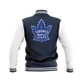 Letterman Toronto Maple Leafs Wool Body and Leather Sleeves Varsity Jacket - NHL Jacket