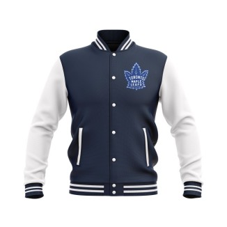 Letterman Toronto Maple Leafs Wool Body and Leather Sleeves Varsity Jacket - NHL Jacket