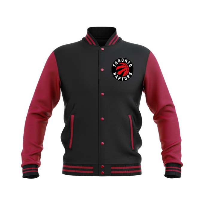 Letterman Toronto Raptors Wool Body and Leather Sleeves Varsity Jacket - NBA Jacket